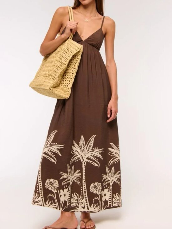 Abercrombie & Fitch Dresses & Skirts - Abercrombie Bra-Free Clasp-Back Flowy Maxi Dress - Small Tall